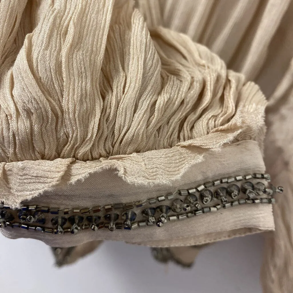 ZARA WOMEN'S BLOUSE/SHIRT beige M sold by The Comeback product image thumbnail 3