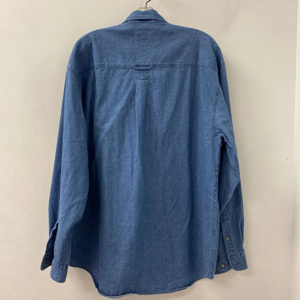 WOMEN'S BLOUSE/SHIRT denim-blue L men's sold by The Comeback product image thumbnail 2