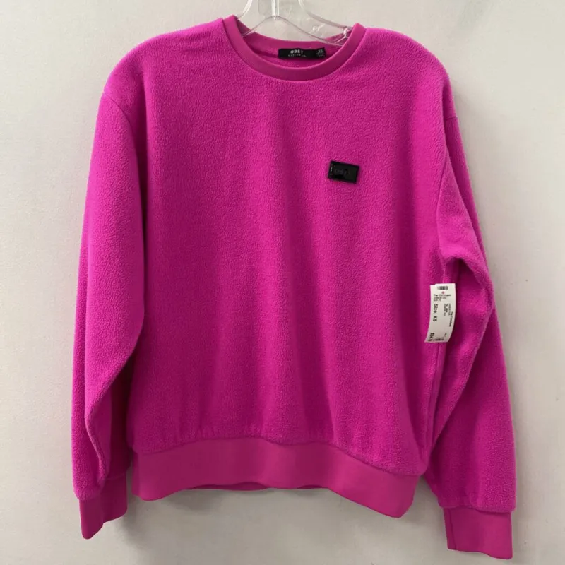 OBEY WOMEN'S SWEATER pink XS made by Obey