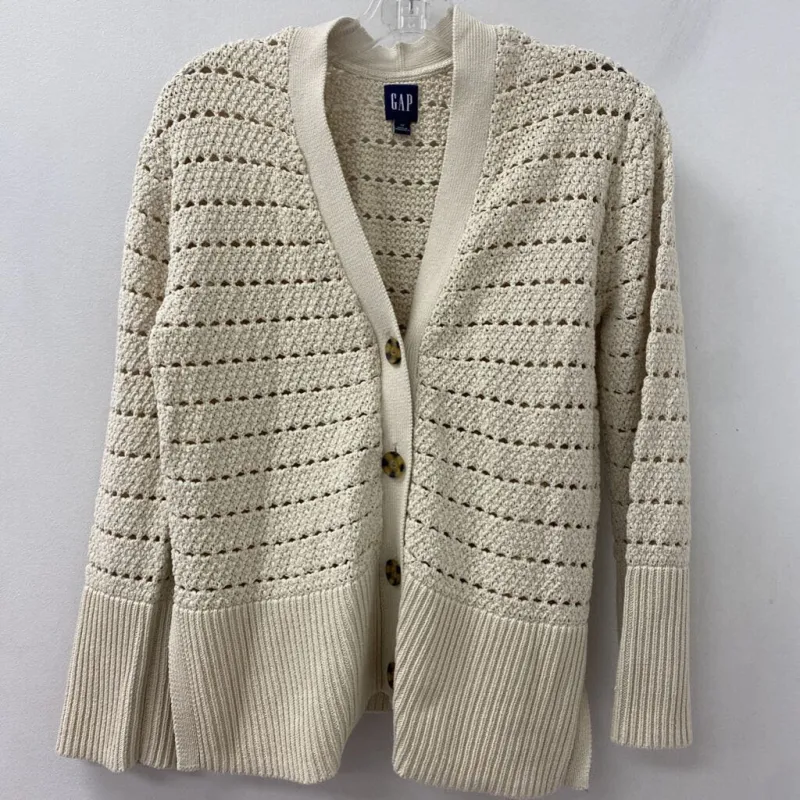 GAP WOMEN'S CARDIGAN beige S made by GAP