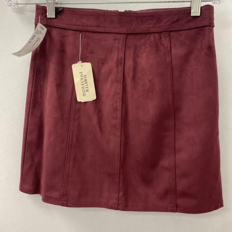 FOREVER 21 WOMEN'S SKIRT burgundy S made by Forever 21