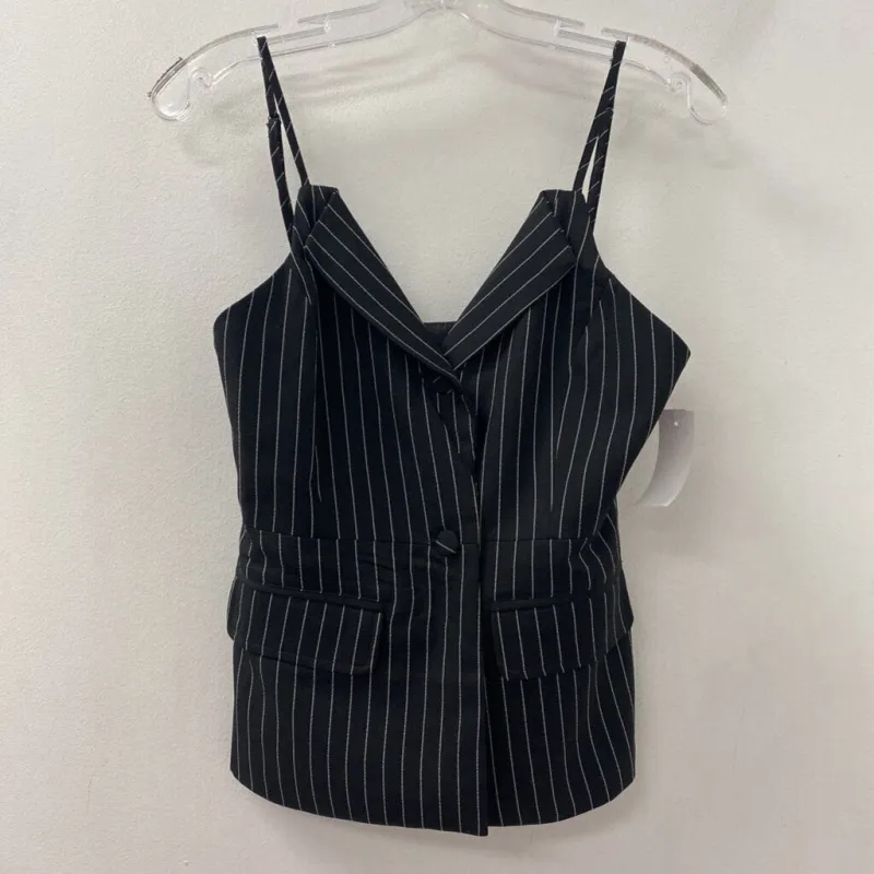 about us WOMEN'S TOP black white XS made by The Comeback