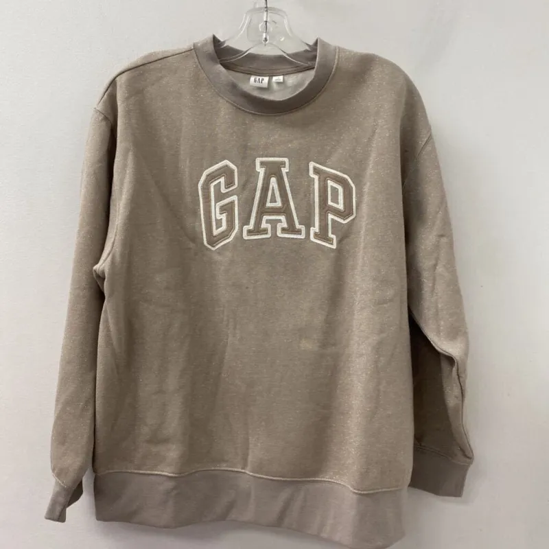 GAP WOMEN'S TOP beige silver L sold by The Comeback