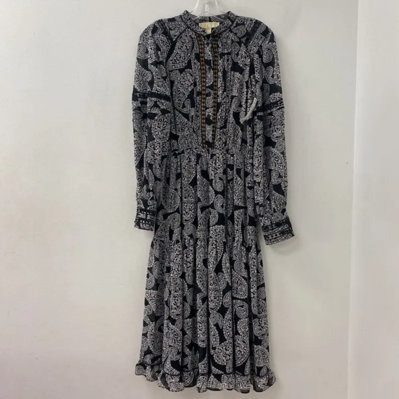 MICHAEL/Michael Kors WOMEN'S DRESS black white floral 2 made by The Comeback
