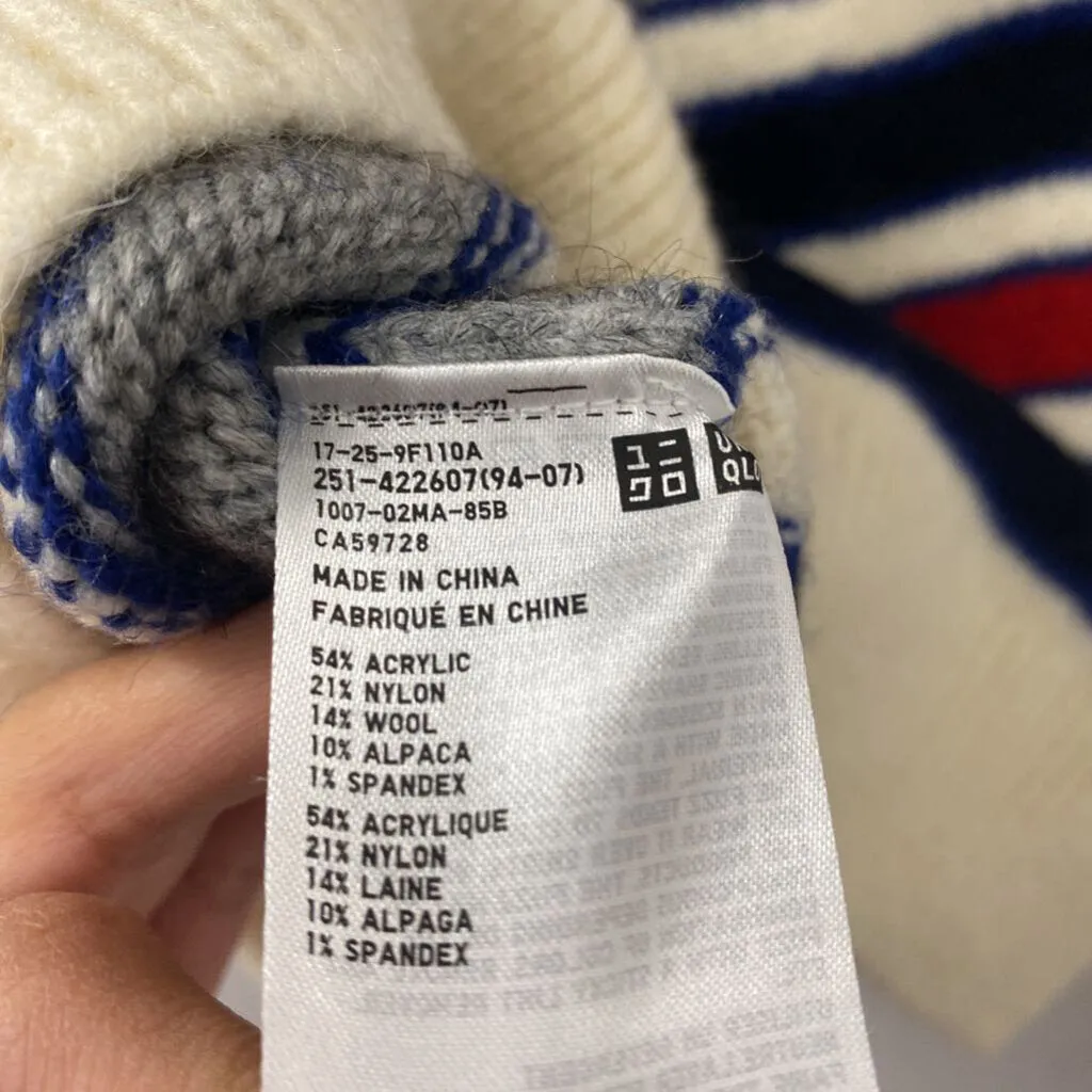 UNIQLO WOMEN'S SWEATER cream red navy stripe S sold by The Comeback product image thumbnail 3