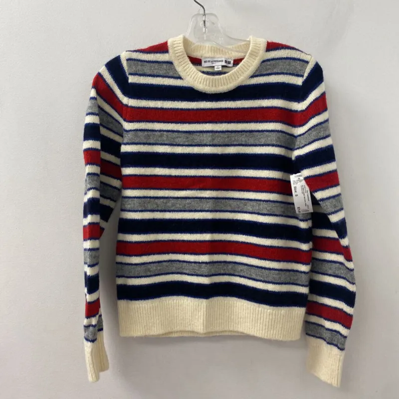 UNIQLO WOMEN'S SWEATER cream red navy stripe S made by The Comeback