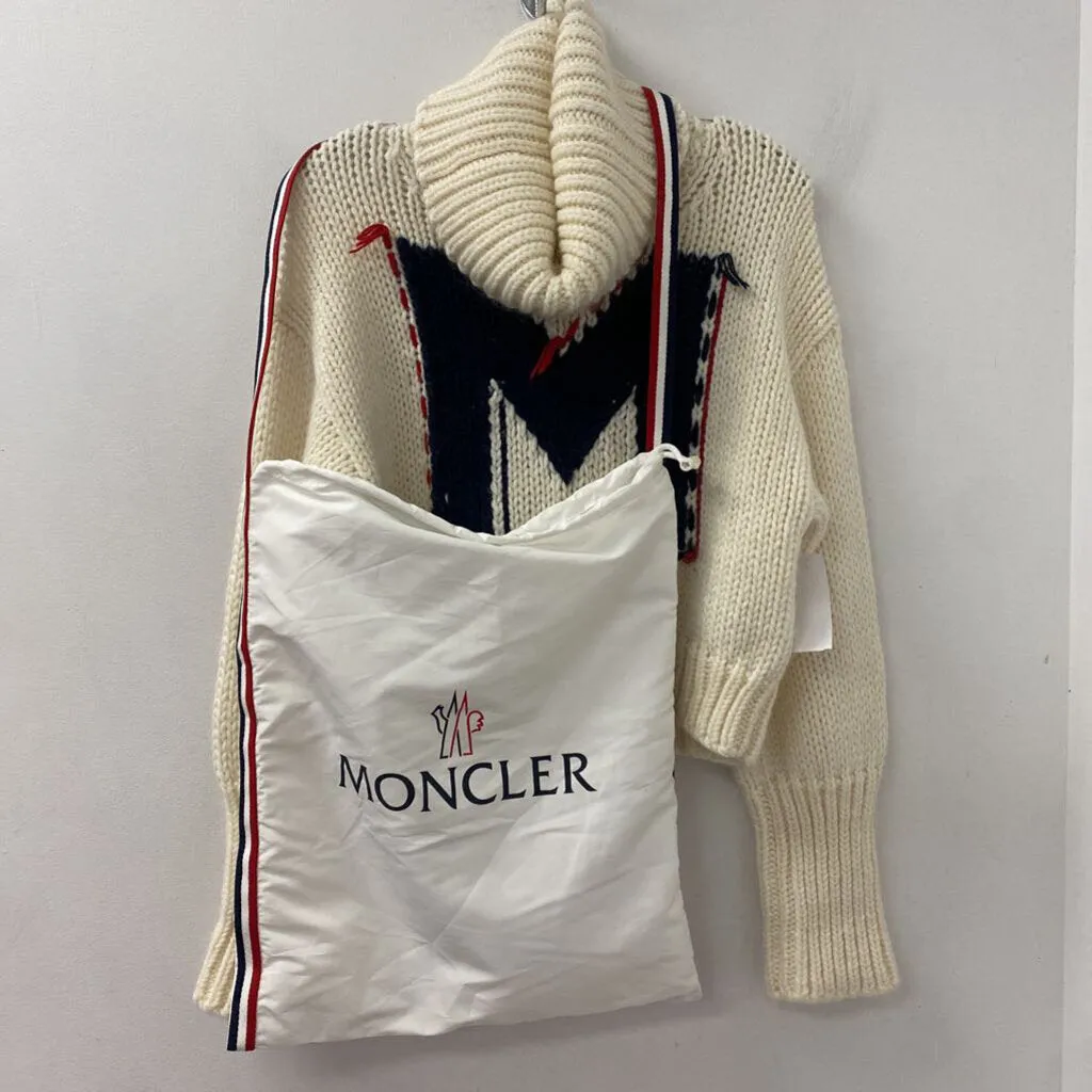 MONCLER WOMEN'S SWEATER cream navy red S sold by The Comeback product image thumbnail 5