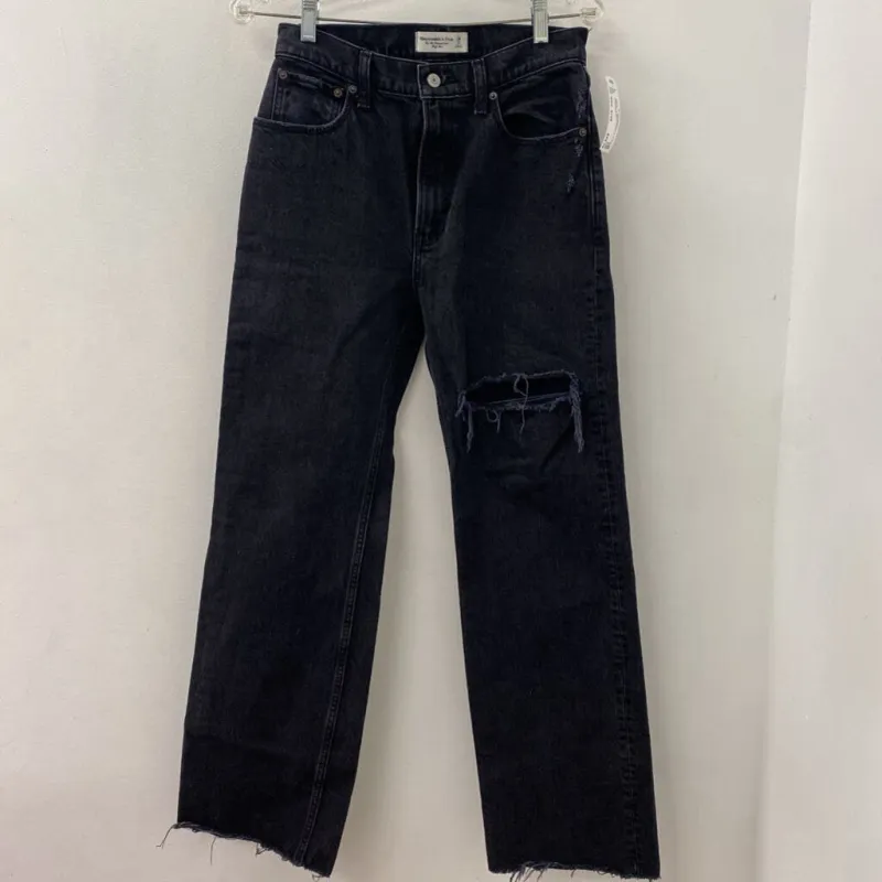 ABERCROMBIE & FITCH WOMEN'S JEANS black S/26 sold by The Comeback
