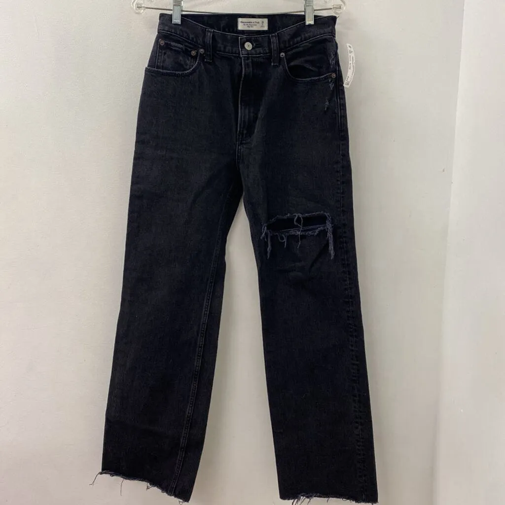 ABERCROMBIE & FITCH WOMEN'S JEANS black S/26 sold by The Comeback