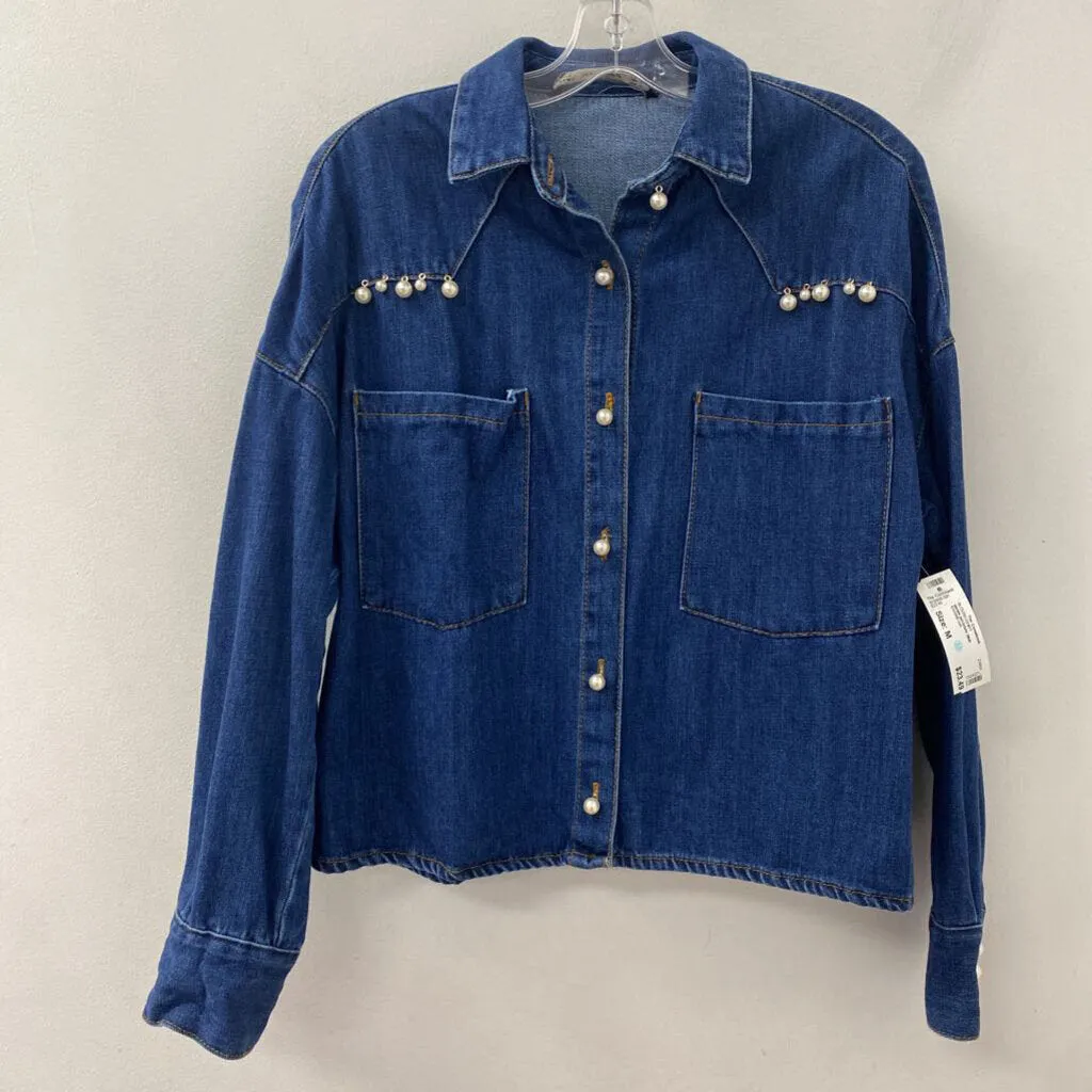 ZARA WOMEN'S BLOUSE/SHIRT blue M sold by The Comeback