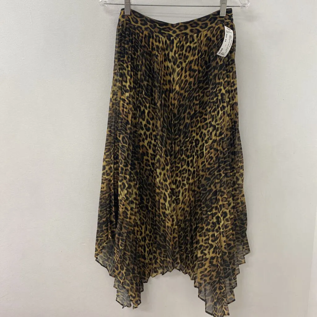 The Kooples WOMEN'S SKIRT black tan mix 1/4 sold by The Comeback