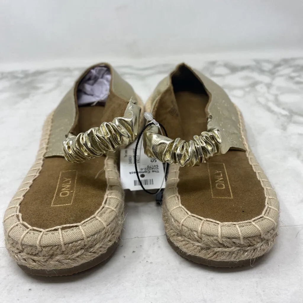 ONLY WOMEN'S SANDALS gold 9 sold by The Comeback product image thumbnail 3