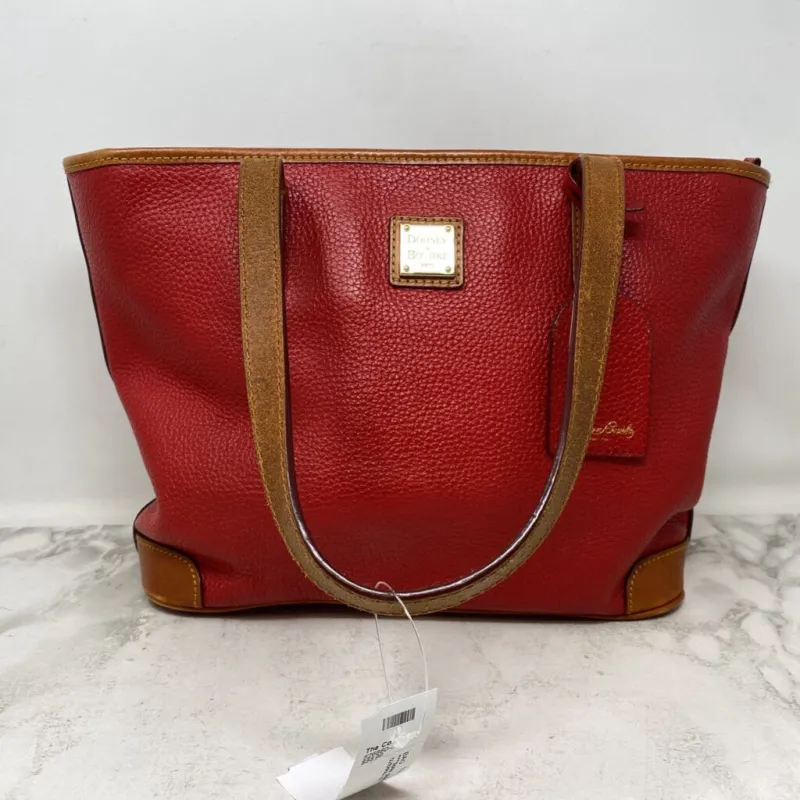 DOONEY & BOURKE WOMEN'S BAG red tan made by Dooney & Bourke