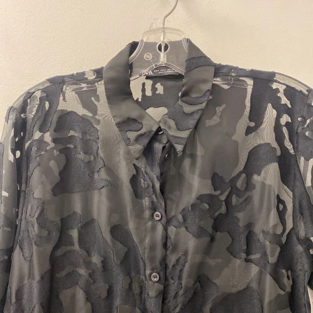ZARA WOMEN'S BLOUSE/SHIRT black M sold by The Comeback product image thumbnail 2