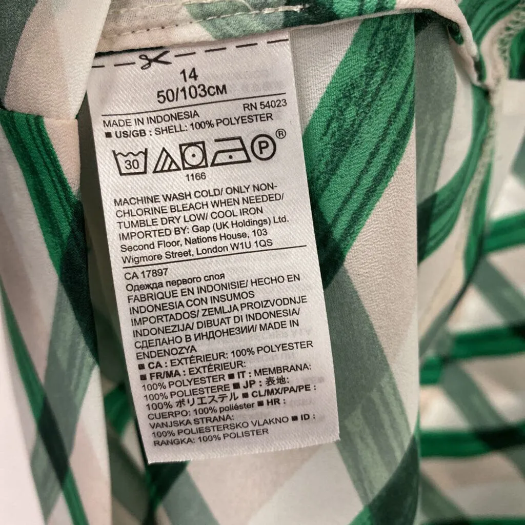 Banana Republic WOMEN'S BLOUSE/SHIRT green beige white 14 sold by The Comeback product image thumbnail 3