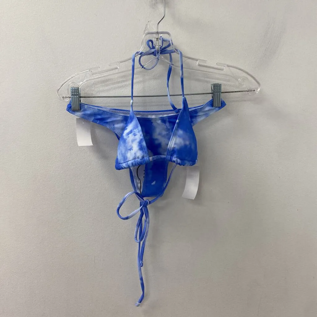 SHEIN WOMEN'S ACTIVE SWIM blue white XS sold by The Comeback product image thumbnail 4