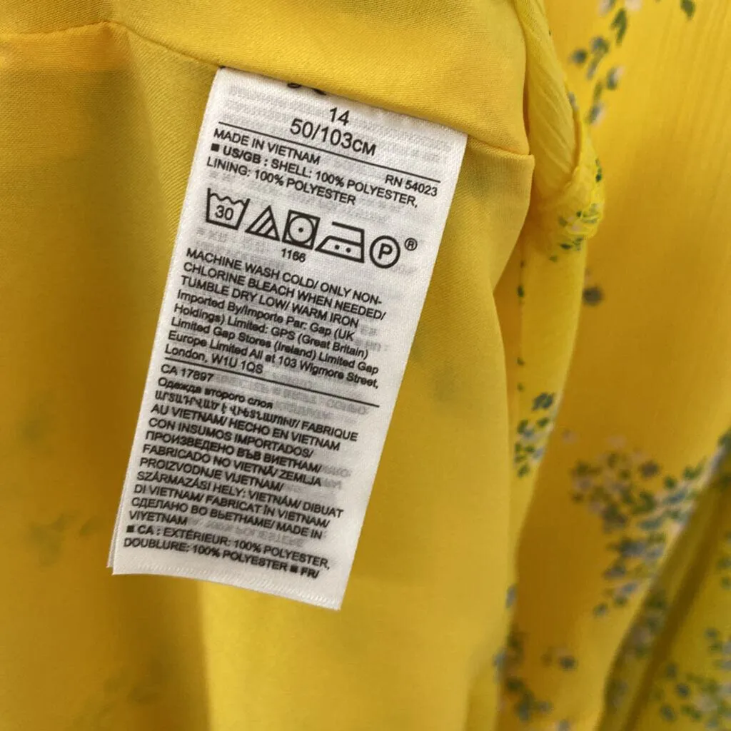 Banana Republic WOMEN'S DRESS yellow blue green 14 sold by The Comeback product image thumbnail 4