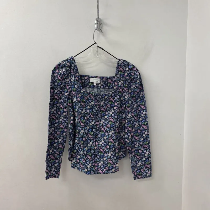 & other stories WOMEN'S BLOUSE/SHIRT black purple blue 2 made by The Comeback