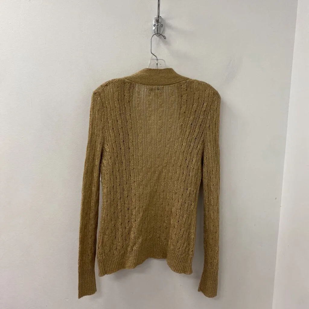 Banana Republic WOMEN'S CARDIGAN tan gold mix M sold by The Comeback product image thumbnail 3