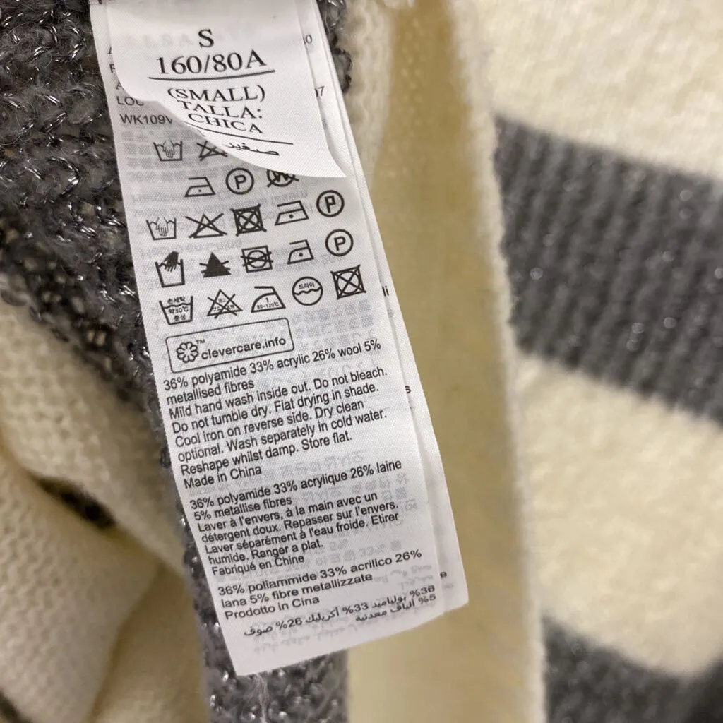 ALL SAINTS WOMEN'S SWEATER cream grey silver S sold by The Comeback product image thumbnail 4