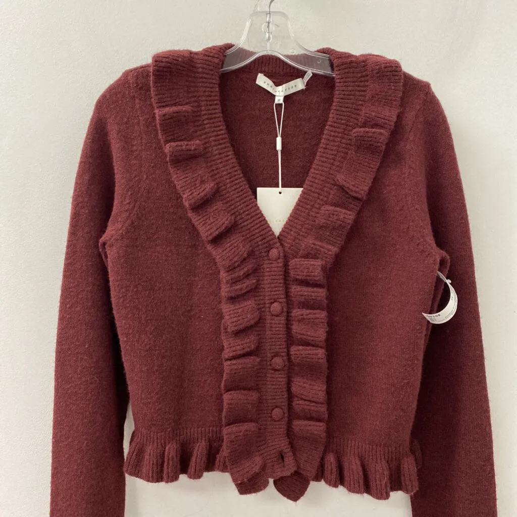 ENDLESS ROSE WOMEN'S CARDIGAN burgundy M sold by The Comeback product image thumbnail 2