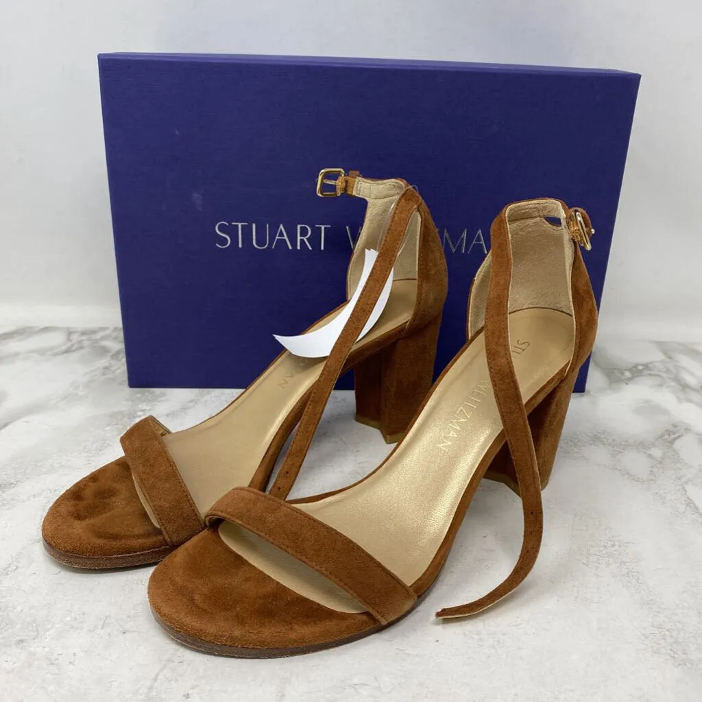 STUART WEITZMAN WOMEN'S HEELS tan 6 sold by The Comeback