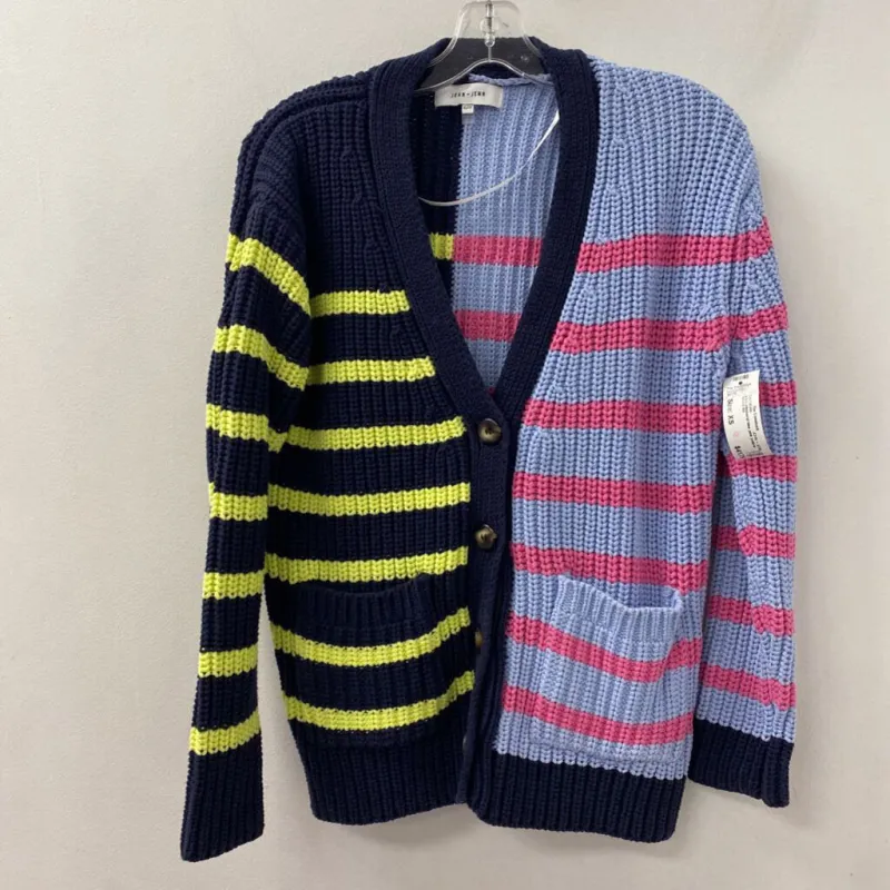 JOHN + JENN WOMEN'S CARDIGAN blue pink yellow XS sold by The Comeback