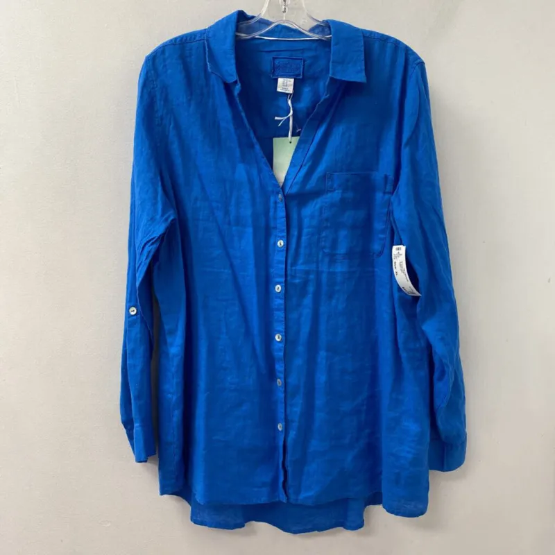 OLSEN WOMEN'S BLOUSE/SHIRT blue XL made by The Comeback
