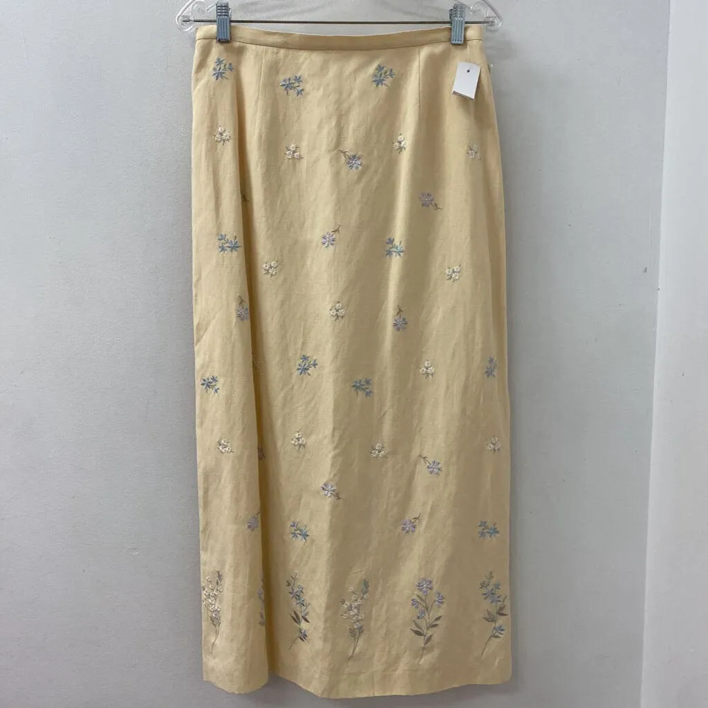 TALBOTS WOMEN'S SKIRT cream pink blue green 12 sold by The Comeback