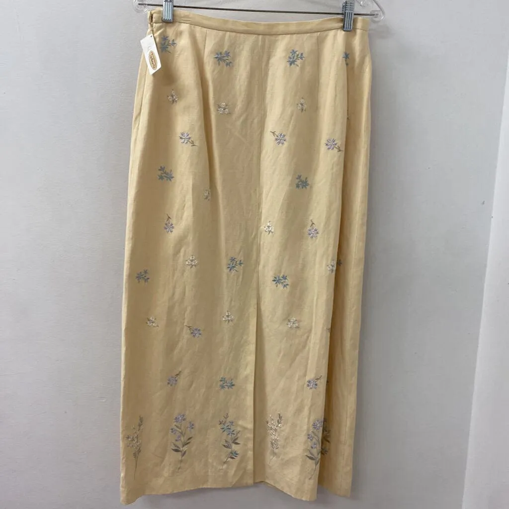 TALBOTS WOMEN'S SKIRT cream pink blue green 12 sold by The Comeback product image thumbnail 2