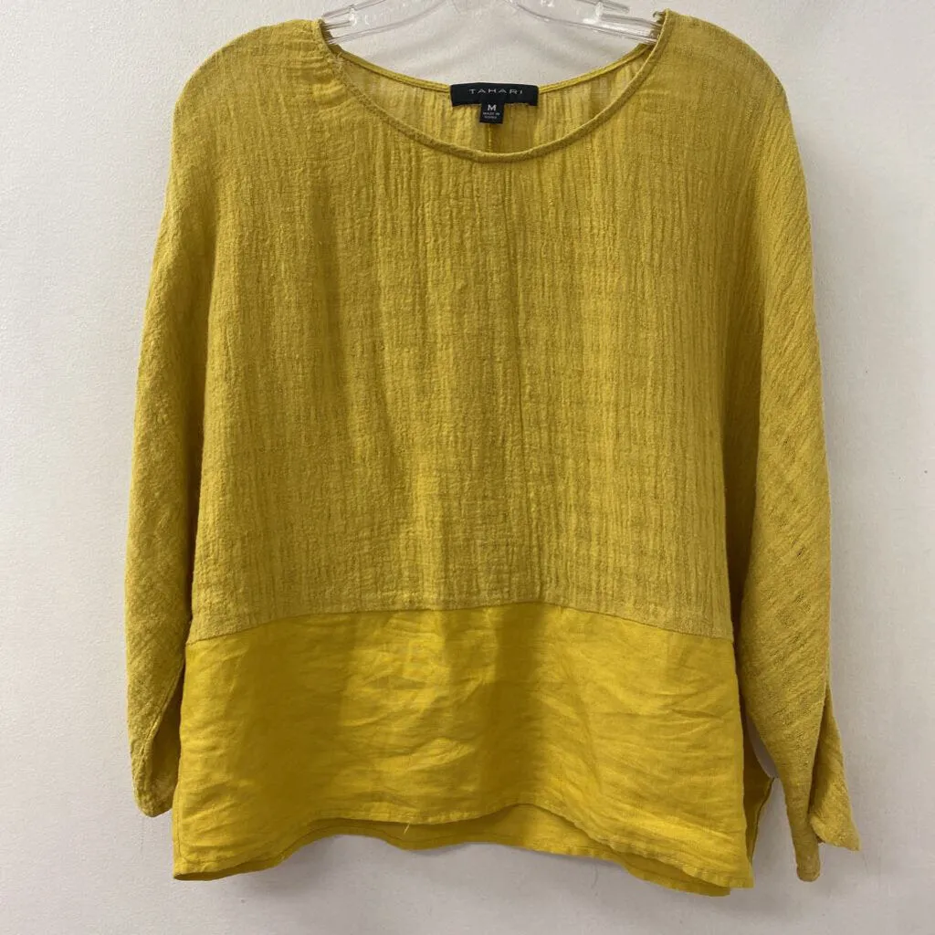 TAHARI WOMEN'S BLOUSE/SHIRT yellow M sold by The Comeback