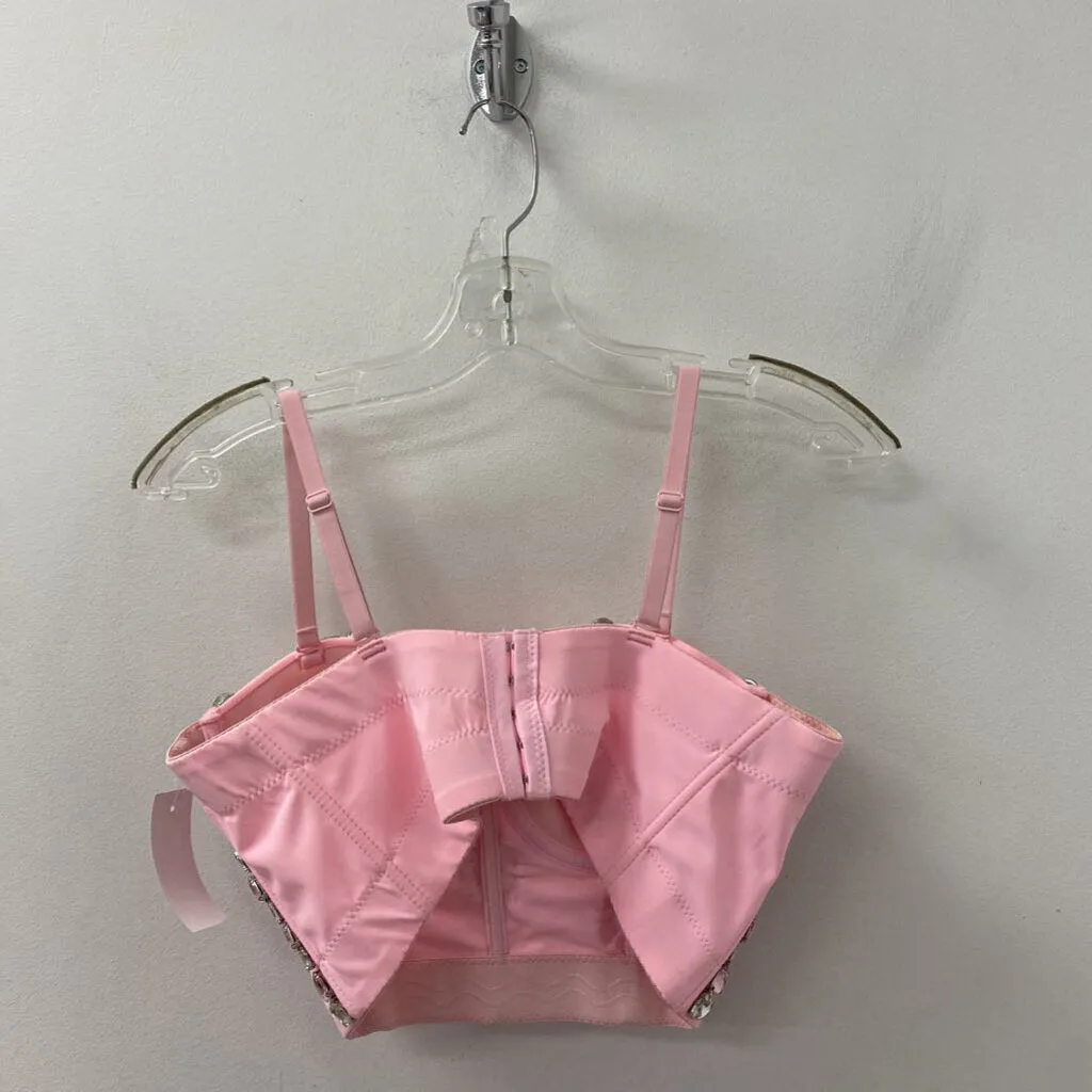 SHEIN WOMEN'S TOP pink silver 8/10 sold by The Comeback product image thumbnail 2