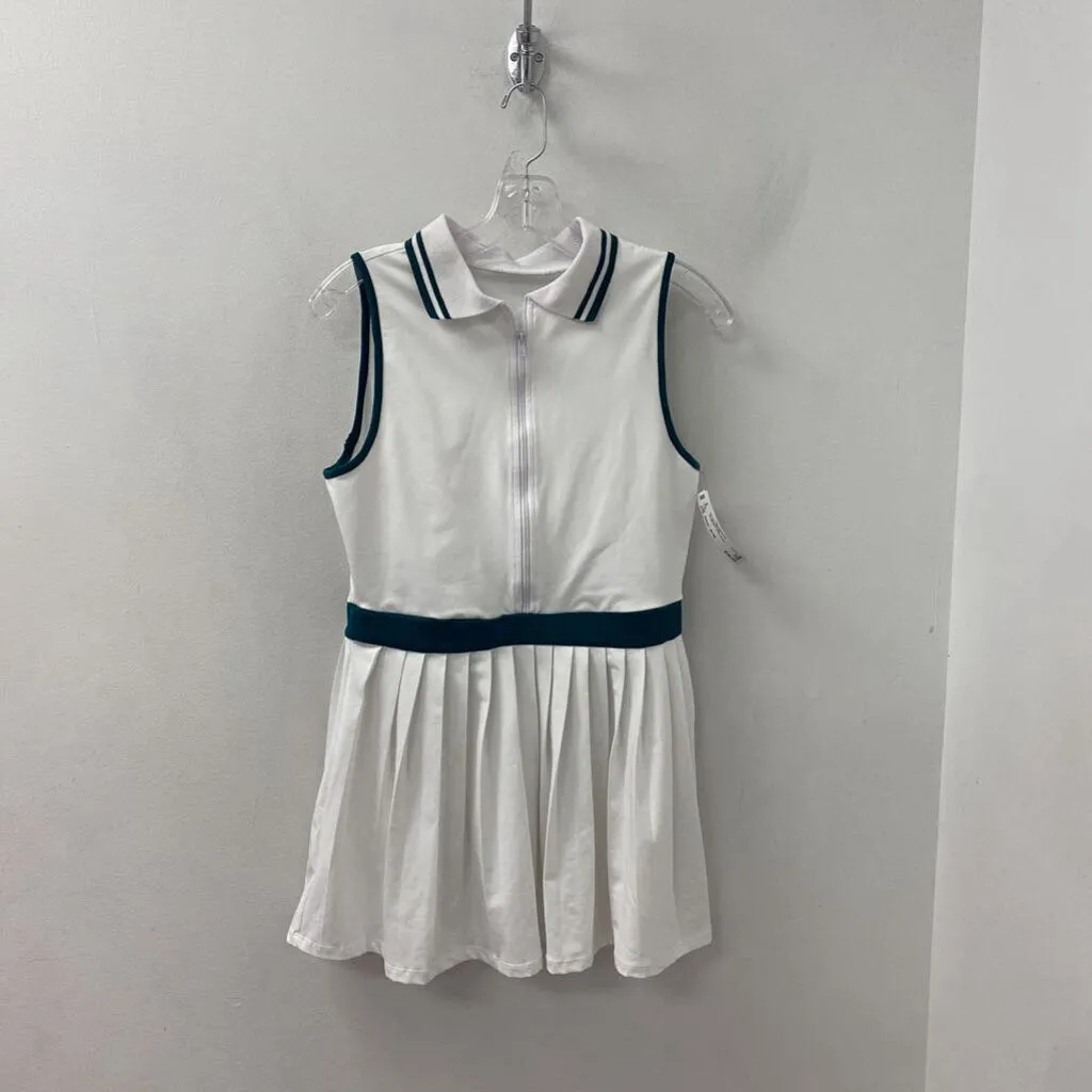 SHEIN WOMEN'S ACTIVE DRESS white green 8/10 sold by The Comeback