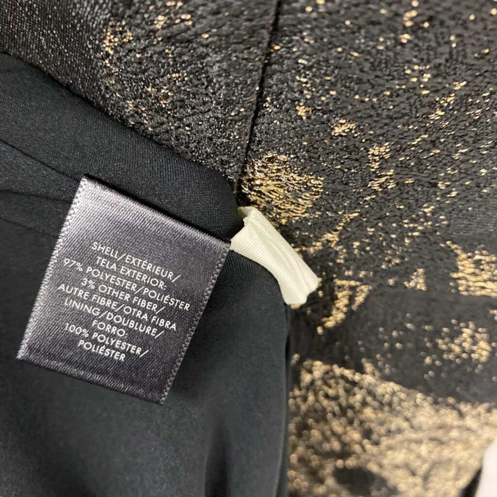 ANN TAYLOR WOMEN'S PARTY DRESS black goldd 8 sold by The Comeback product image thumbnail 4