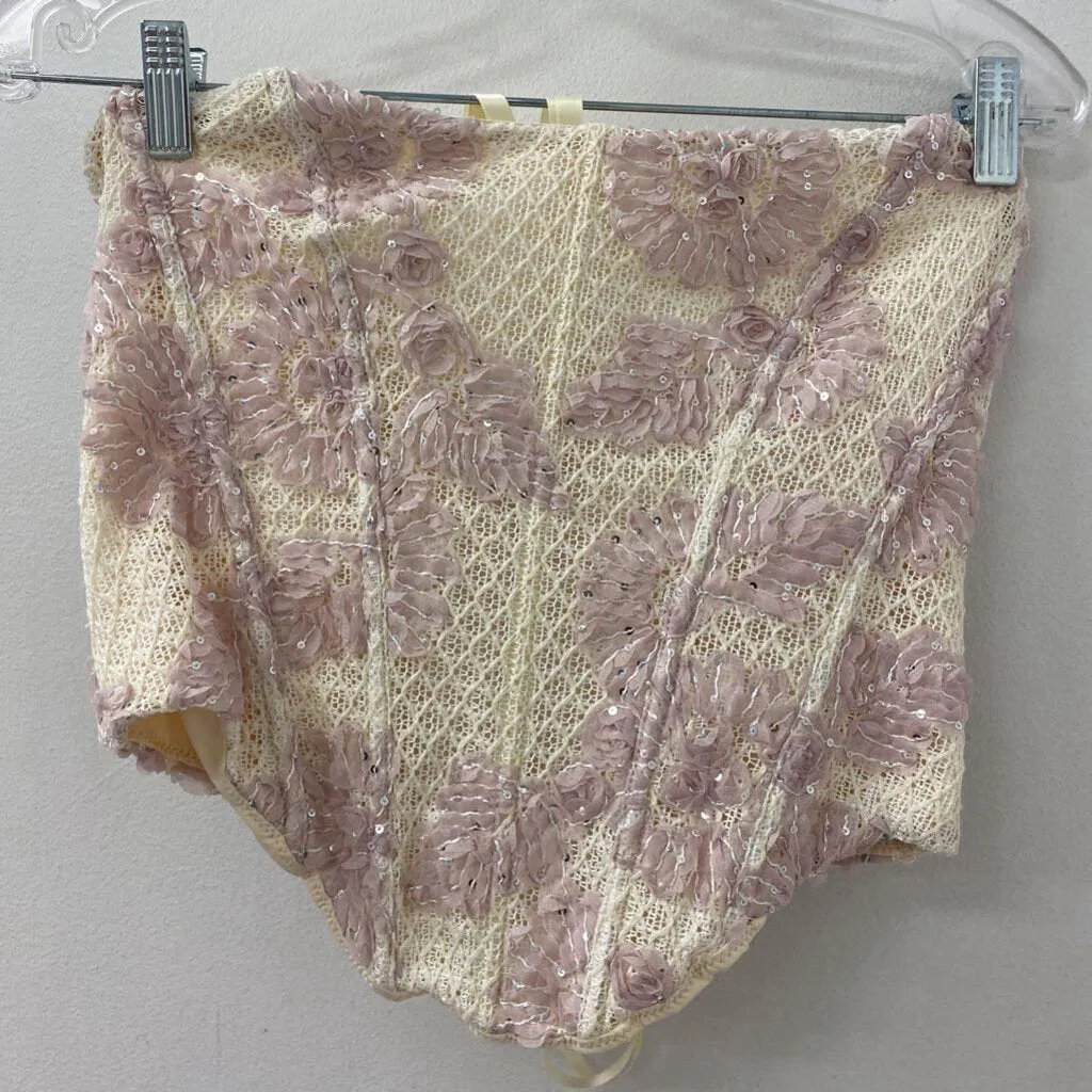 SHEIN WOMEN'S TOP cream purple M sold by The Comeback