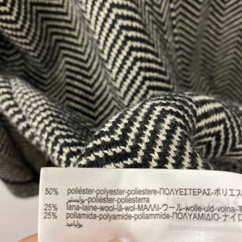 ZARA WOMEN'S COAT black white S sold by The Comeback product image thumbnail 3