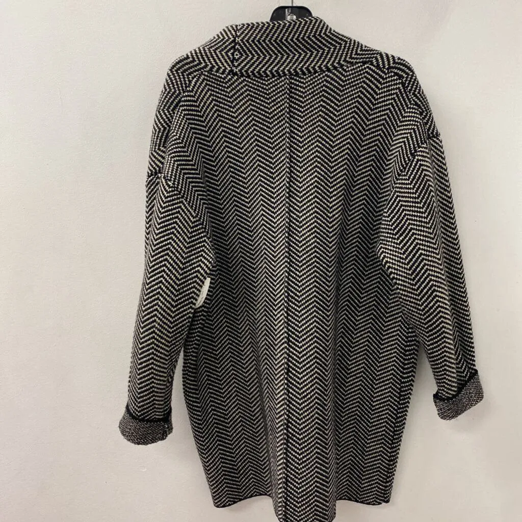 ZARA WOMEN'S COAT black white S sold by The Comeback product image thumbnail 2