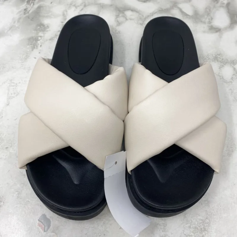 ONLY WOMEN'S SANDALS cream black 40 made by Only