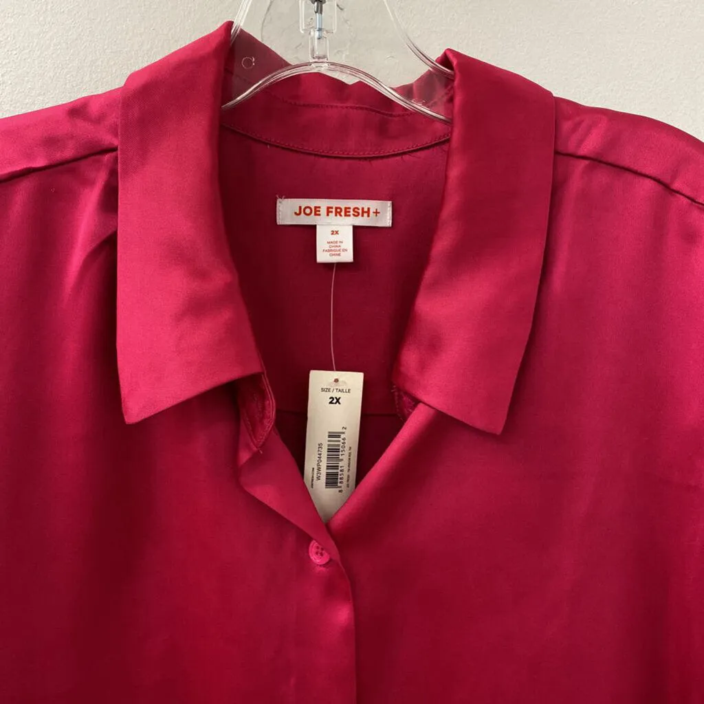 JOE FRESH WOMEN'S PLUS TOP pink 2X sold by The Comeback product image thumbnail 2