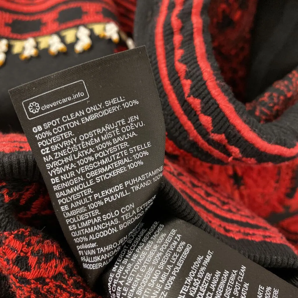 H&M WOMEN'S SWEATER red black cream 12 sold by The Comeback product image thumbnail 4