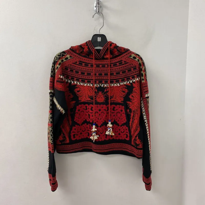 H&M WOMEN'S SWEATER red black cream 12 made by H&M