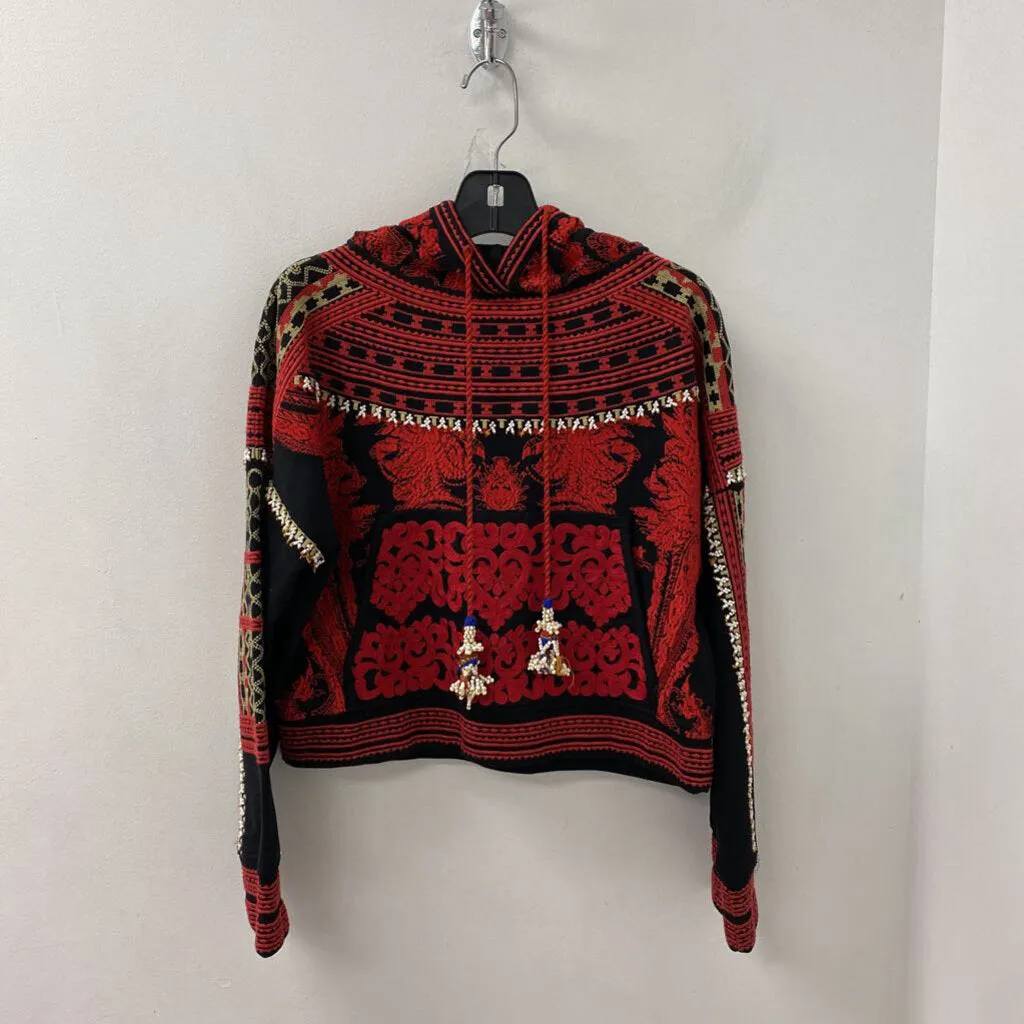 H&M WOMEN'S SWEATER red black cream 12 sold by The Comeback