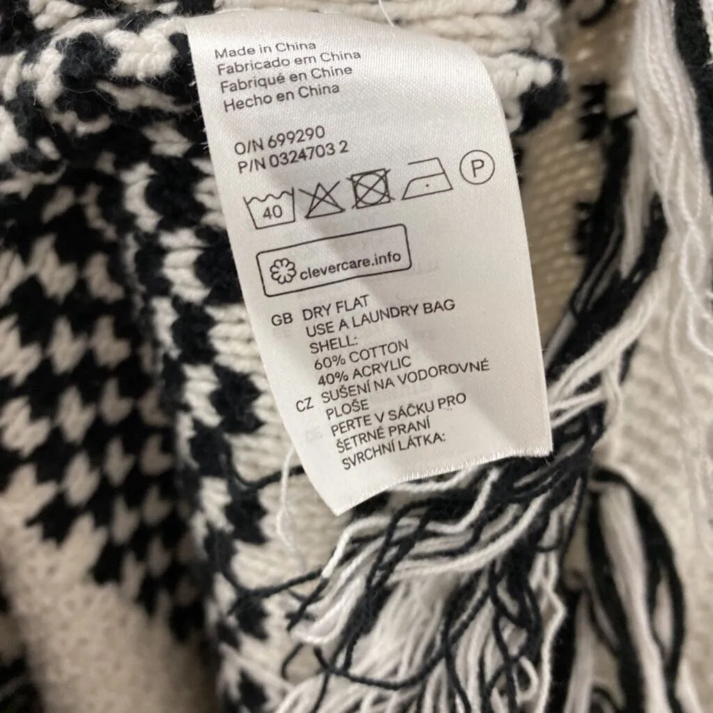 H&M WOMEN'S CARDIGAN black white M sold by The Comeback product image thumbnail 3