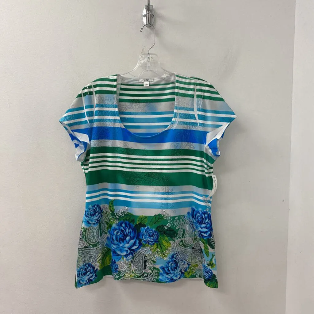 cache WOMEN'S T-SHIRT stripes/floral L sold by The Comeback