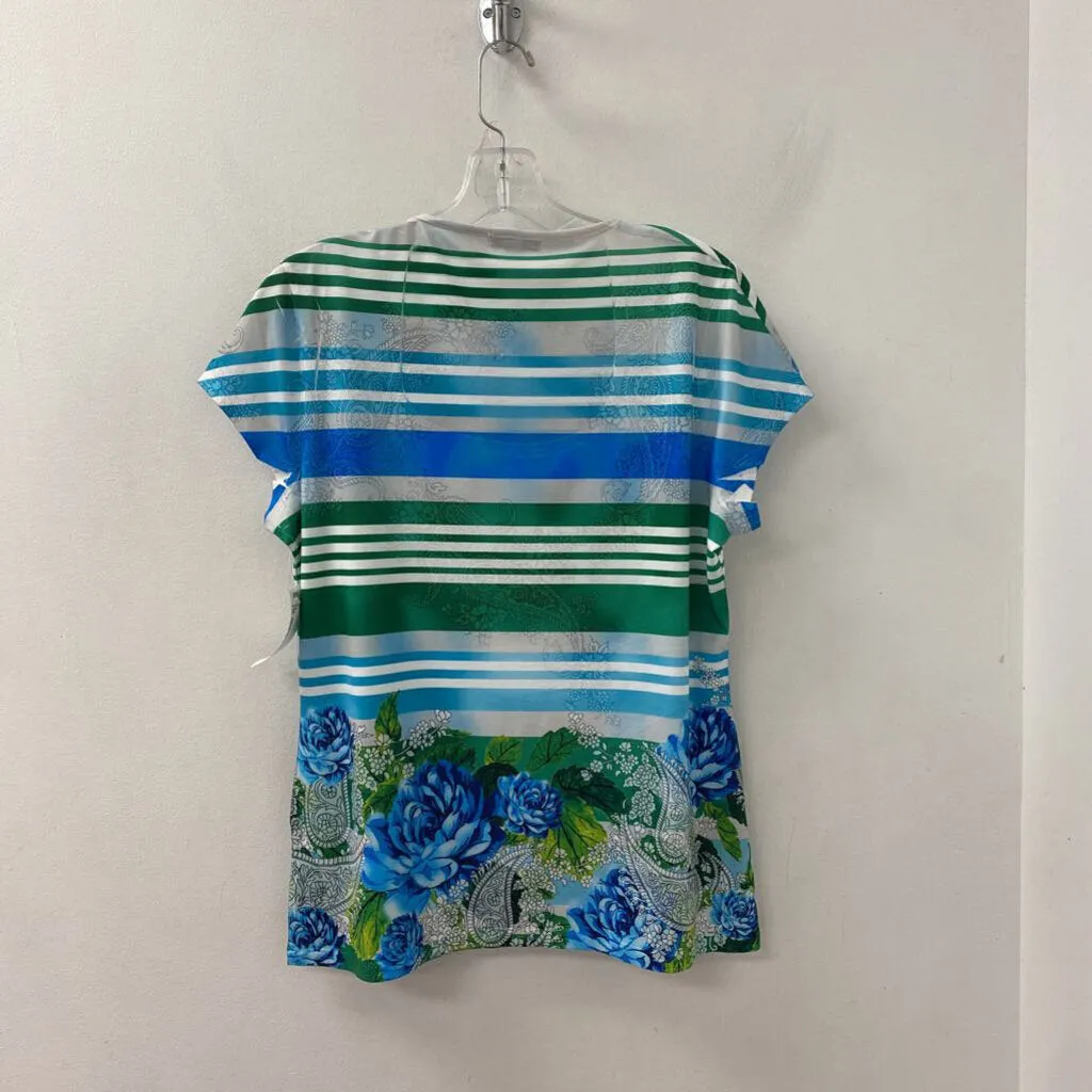 cache WOMEN'S T-SHIRT stripes/floral L sold by The Comeback product image thumbnail 2