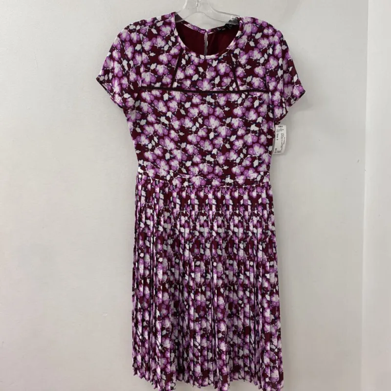 Banana Republic WOMEN'S DRESS ruse mauve white floral 6 made by The Comeback