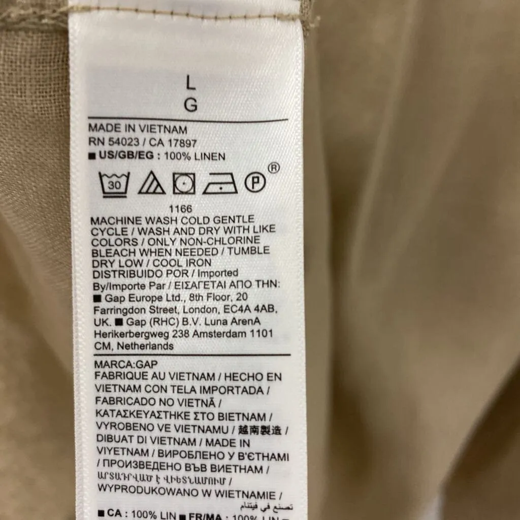 GAP WOMEN'S BLOUSE/SHIRT camel L sold by The Comeback product image thumbnail 3