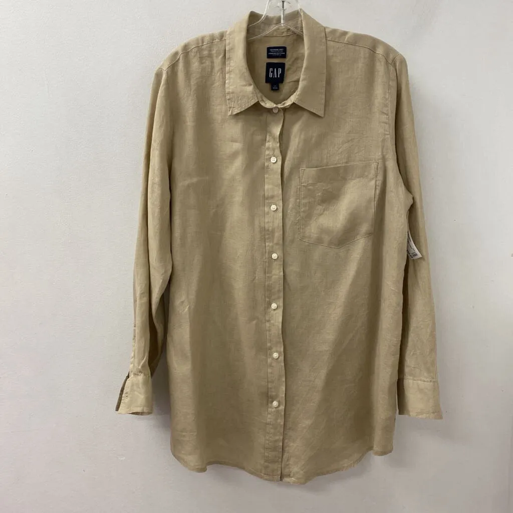 GAP WOMEN'S BLOUSE/SHIRT camel L sold by The Comeback