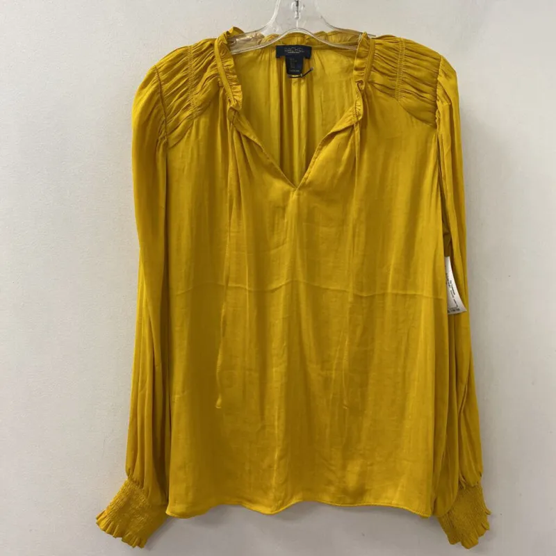 RACHEL rachel roy WOMEN'S BLOUSE/SHIRT yellow L made by RACHEL Rachel Roy