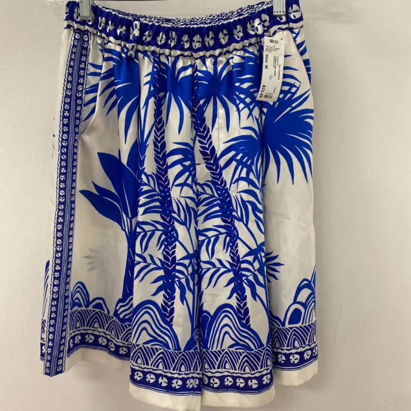 ZARA WOMEN'S SHORTS blue white M made by Zara